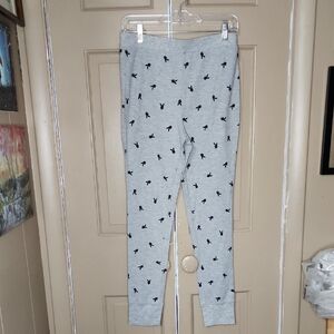 Playboy Bunny Gray and Black Long Underwear with Tapered Fit